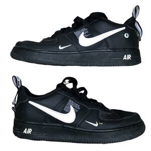RARE 2018 Nike Air Force 1 Utility Black White Size 7